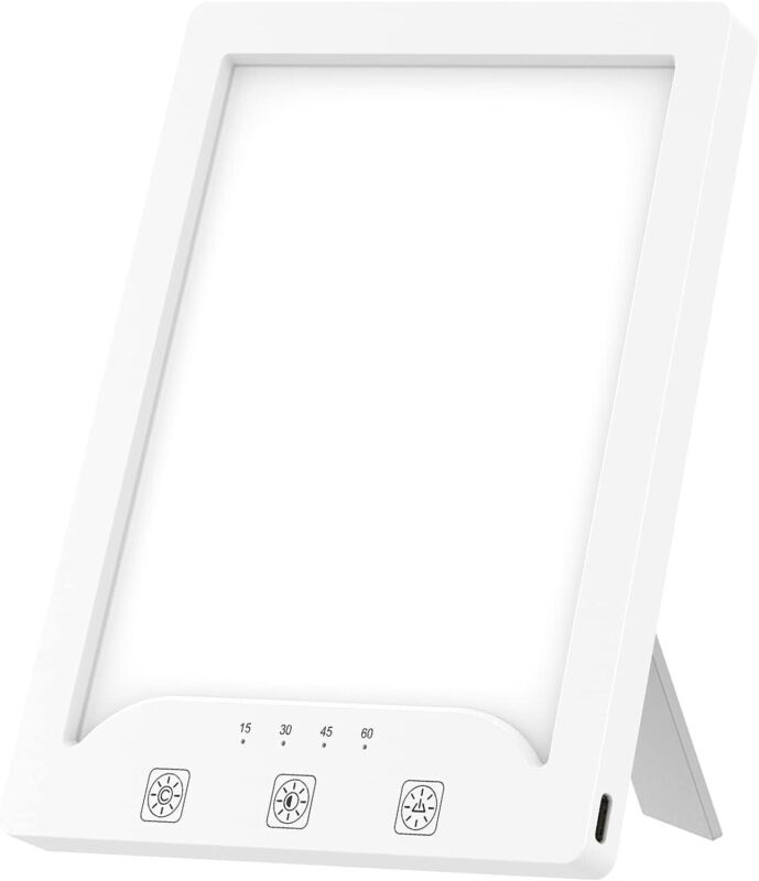 10,000 LUX UV-free light therapy lamp for SAD and mood
