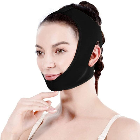 Neck and chin compression wrap V-line lifting strap for jawline