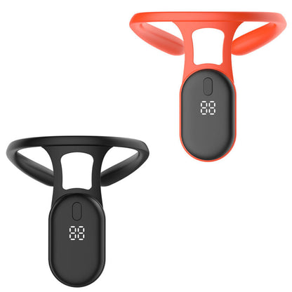 Smart wearable posture corrector sensor with vibration reminders for tech neck