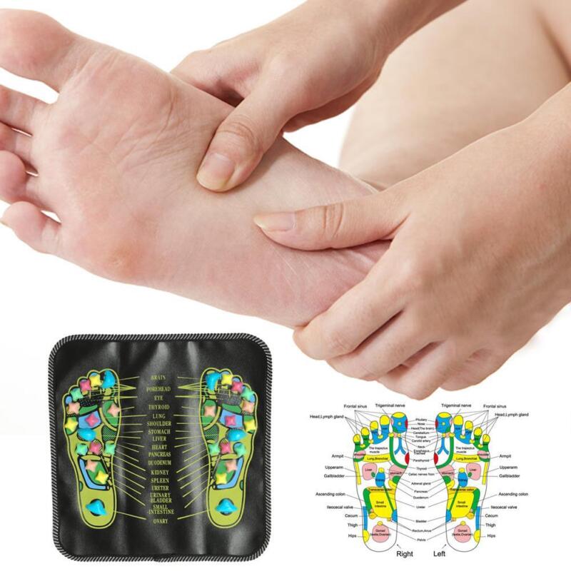 Stone-walk reflexology acupressure foot massage mat
