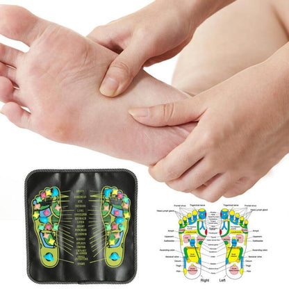 Stone-walk reflexology acupressure foot massage mat