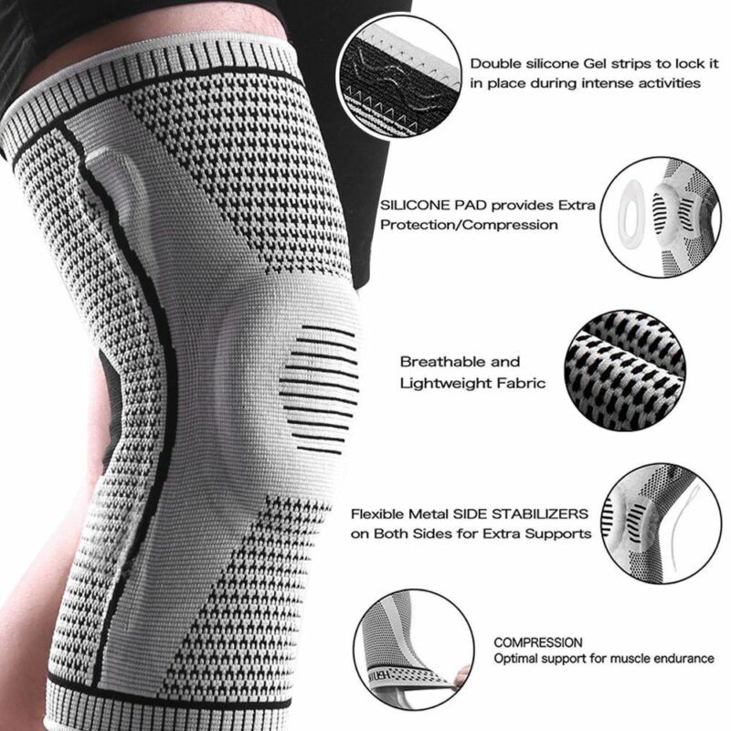 Adjustable knee brace with twin lateral stabilizers and patellar wrap