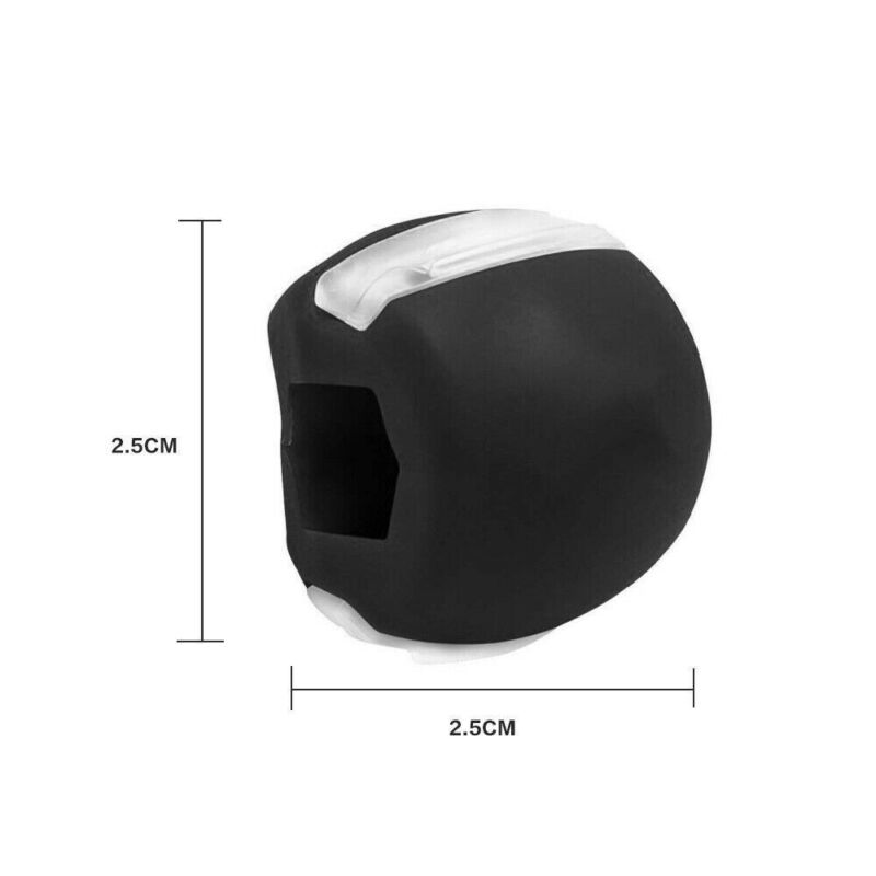 Silicone jawline exerciser jaw trainer for definition and tension