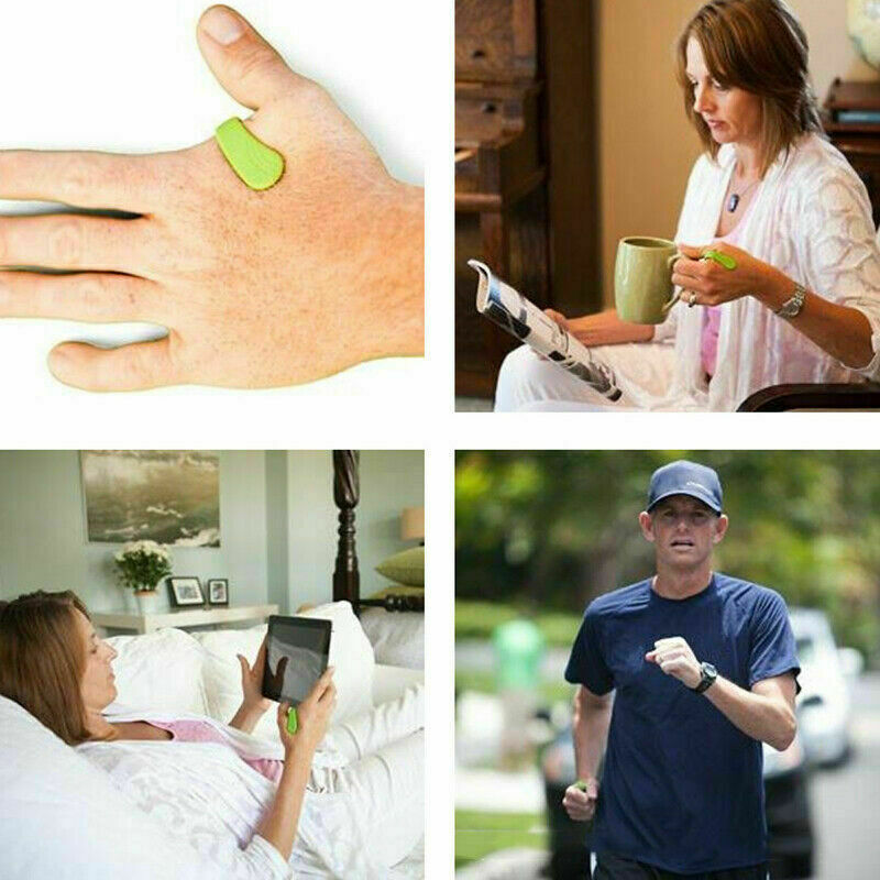 Wearable LI4 acupressure migraine relief clip for tension headaches