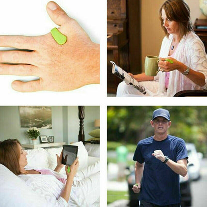 Wearable LI4 acupressure migraine relief clip for tension headaches