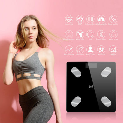 Smart Bluetooth body fat scale with BMI tracking and smartphone app