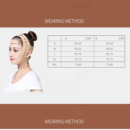 Neck and chin compression wrap V-line lifting strap for jawline