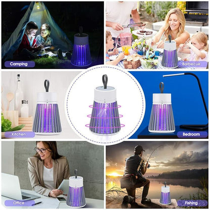 USB rechargeable UV mosquito zapper lamp silent insect trap