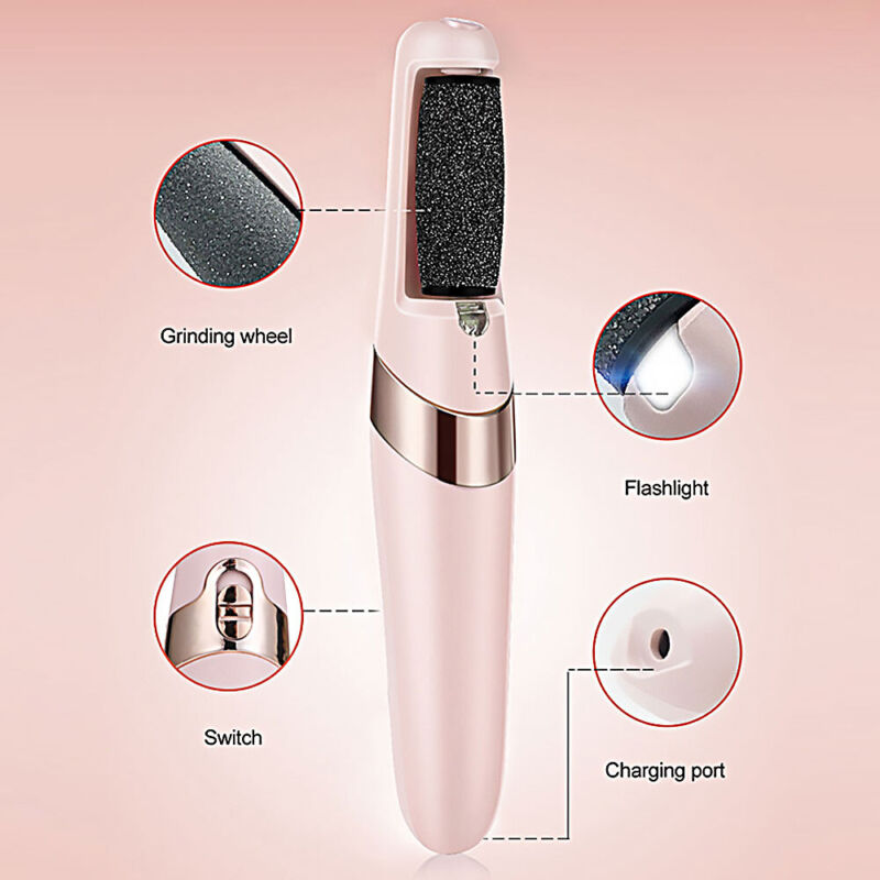 Electric vacuum foot callus remover with grinding heads for pedicure