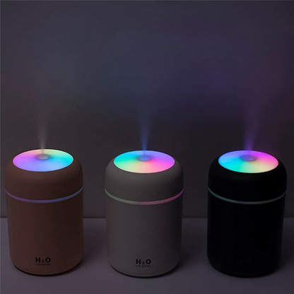 Mini portable USB cool mist humidifier for desk, car, and travel
