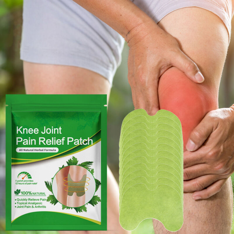 Natural herbal adhesive knee patches for tension and stiffness