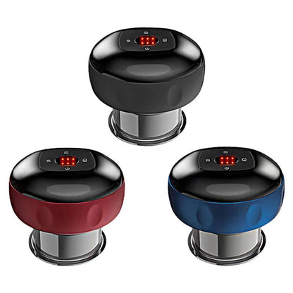 Smart electric cupping massager with red light therapy for back and muscle recovery