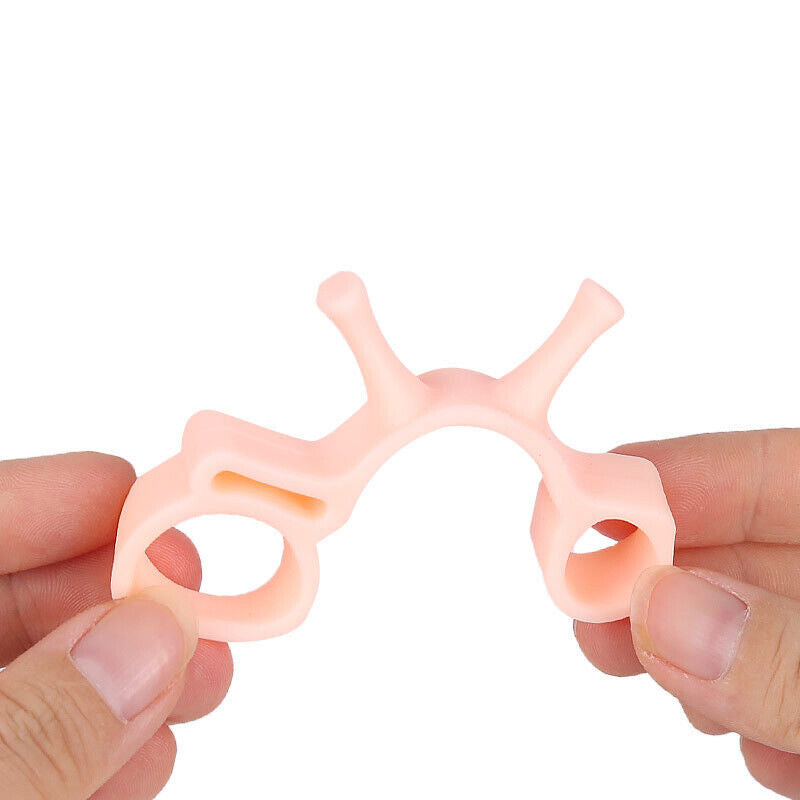 Medical-grade silicone toe separators for bunion alignment and foot posture