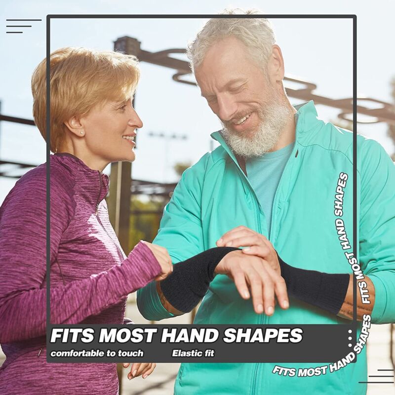 Silicone gel thumb support compression glove for arthritis and tendonitis