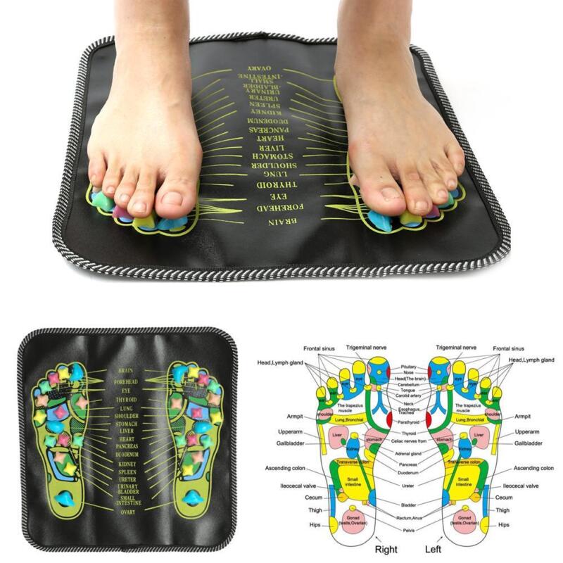 Stone-walk reflexology acupressure foot massage mat