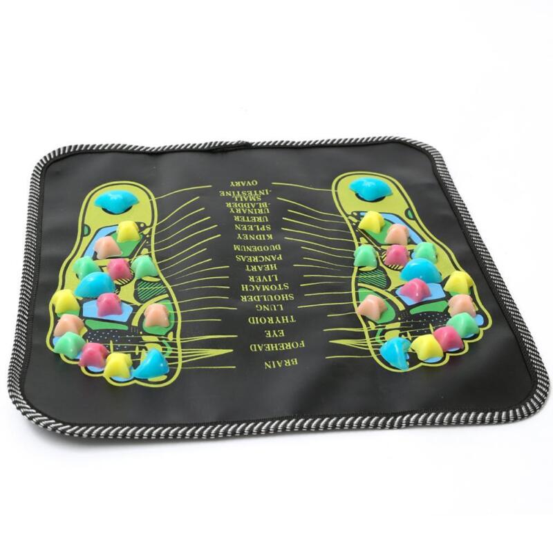 Stone-walk reflexology acupressure foot massage mat