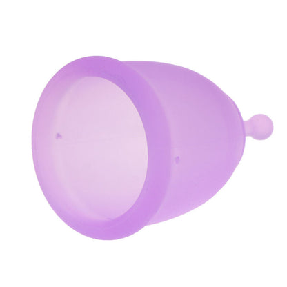 Medical-grade silicone reusable menstrual cup with 12-hour leak protection