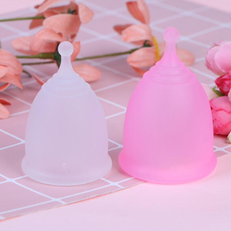 Medical-grade silicone reusable menstrual cup with 12-hour leak protection