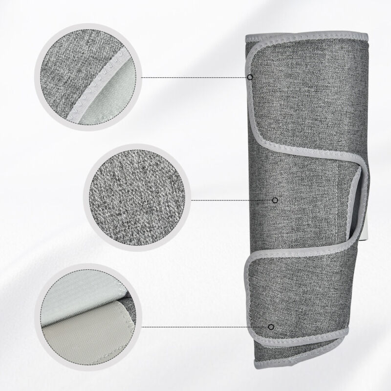 Cordless heated air compression leg massager wrap for calves and ankles