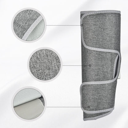 Cordless heated air compression leg massager wrap for calves and ankles