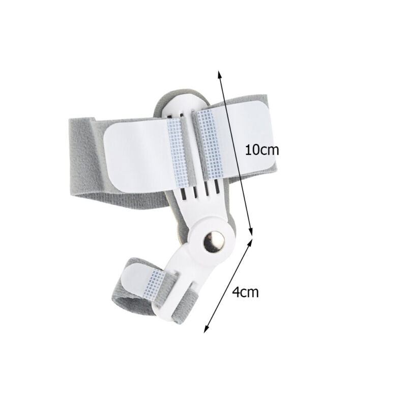 Adjustable bunion corrector toe straightening splint for hallux valgus