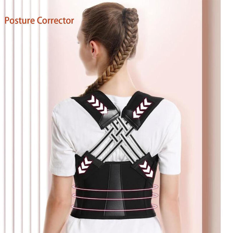 Adjustable shoulder posture brace for slouching and tech neck
