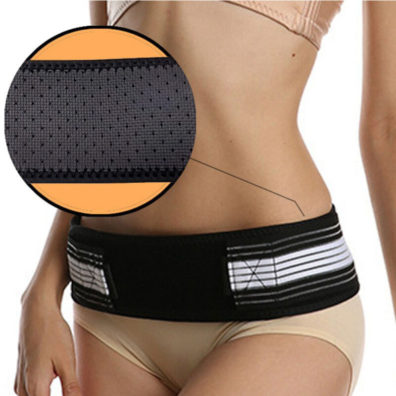 Adjustable sacroiliac SI joint hip belt for sciatica and postpartum recovery
