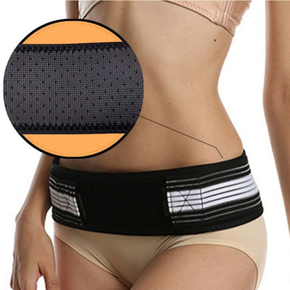 Adjustable sacroiliac SI joint hip belt for sciatica and postpartum recovery