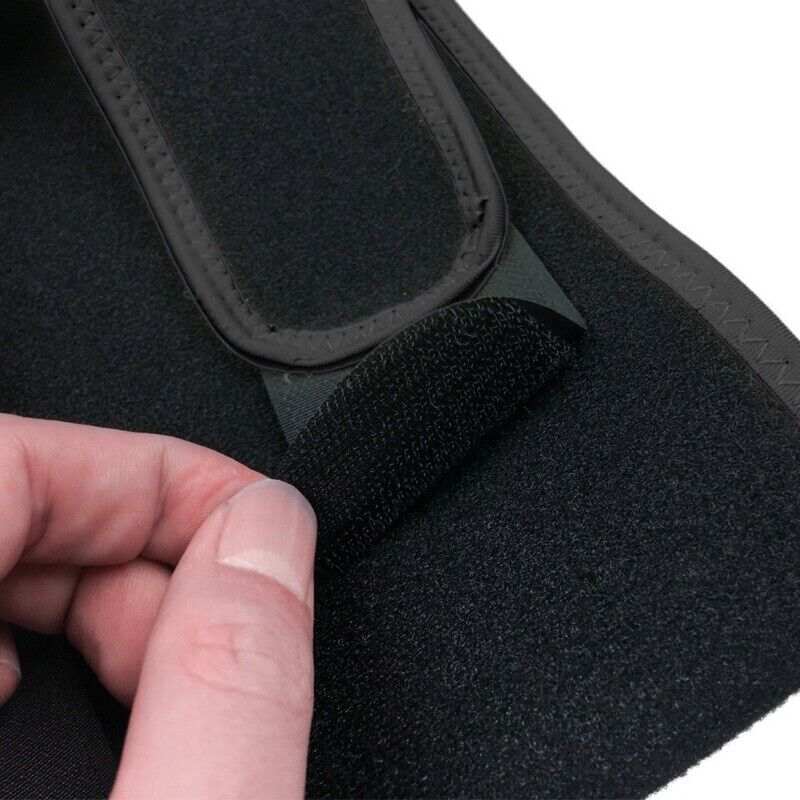 Adjustable neoprene thigh compression wrap for hamstring and quad support