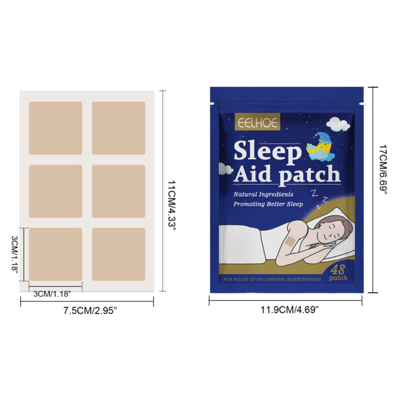 Topical melatonin sleep patches with lavender natural sleep aid