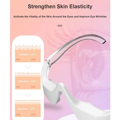 Under eye massager wand with heat and vibration for dark circles