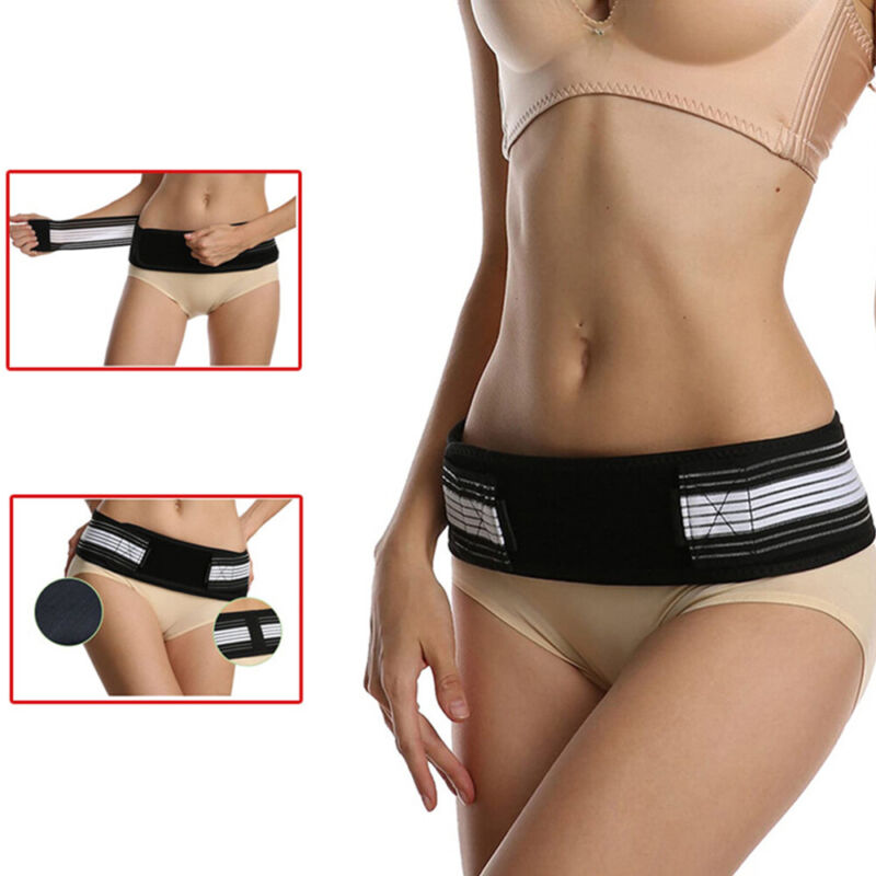 Adjustable sacroiliac SI joint hip belt for sciatica and postpartum recovery