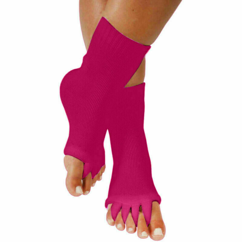 Five-toe alignment stretch socks for bunions, hammer toes and plantar fasciitis
