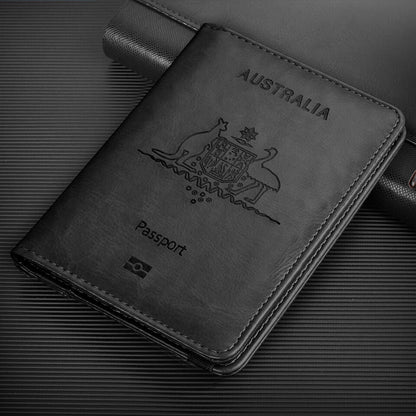 Travel passport wallet organized RFID-blocking document holder