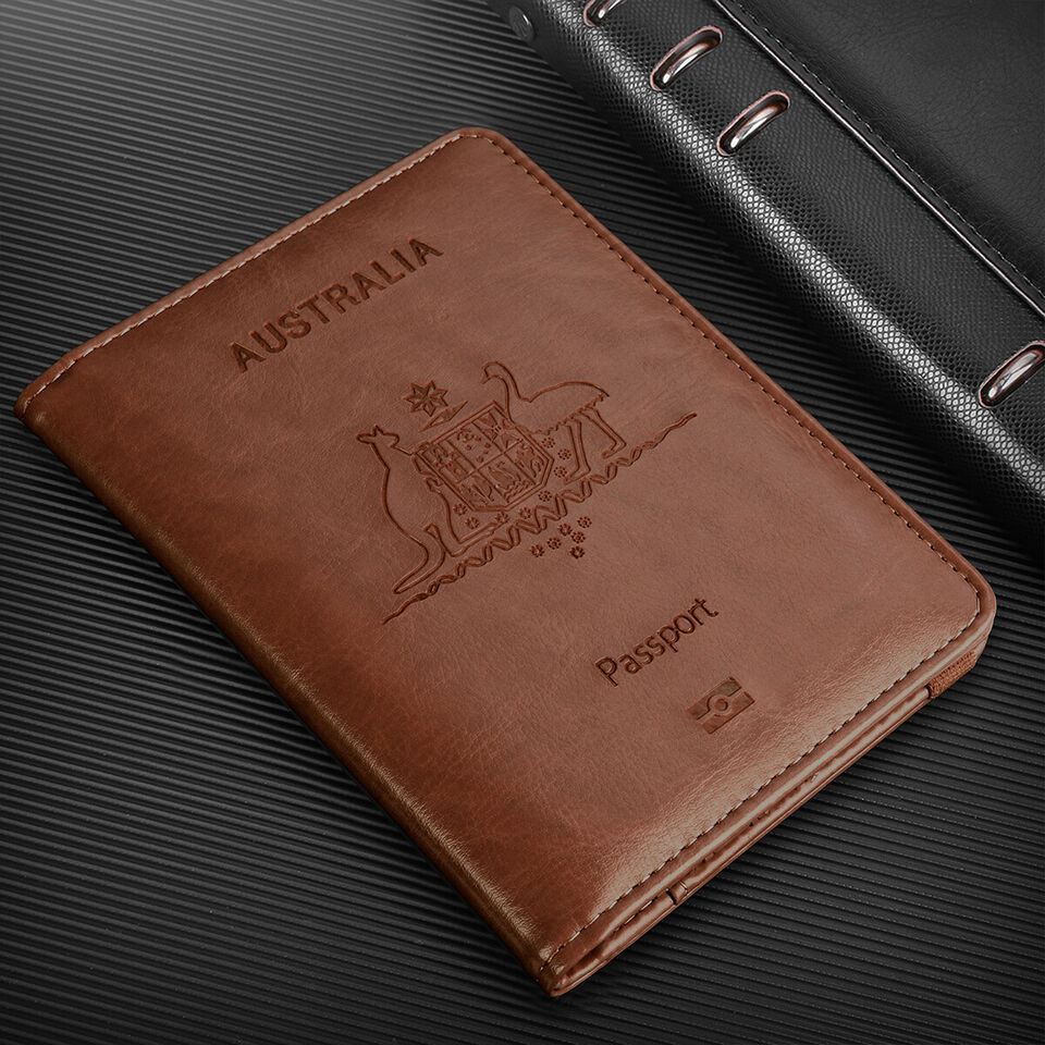 Travel passport wallet organized RFID-blocking document holder