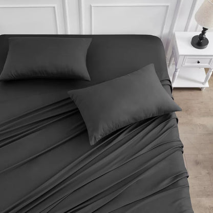 Bamboo cooling breathable sheet set with pillowcases