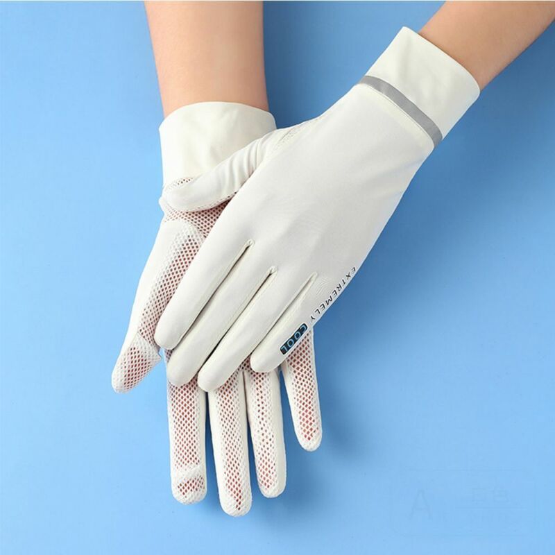 Anti-UV breathable mesh gloves for sun protection driving and outdoor