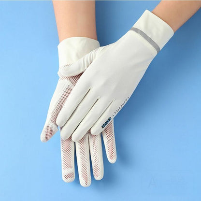 Anti-UV breathable mesh gloves for sun protection driving and outdoor