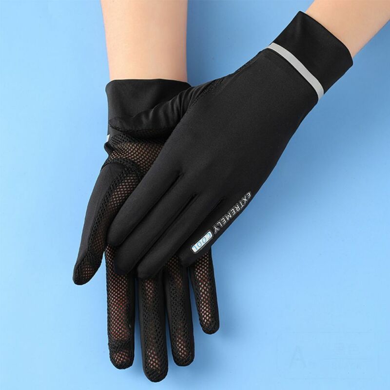 Anti-UV breathable mesh gloves for sun protection driving and outdoor