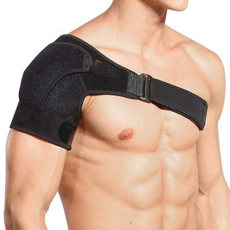 Adjustable shoulder compression brace for rotator cuff and AC joint support