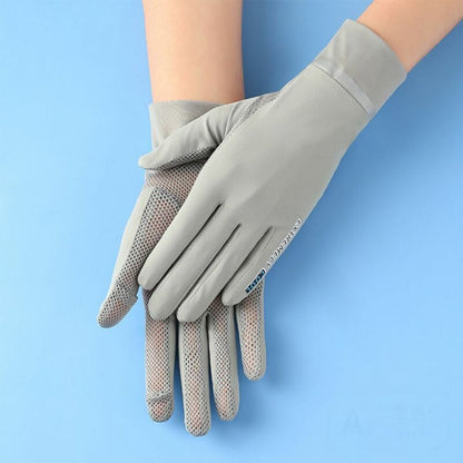 Anti-UV breathable mesh gloves for sun protection driving and outdoor