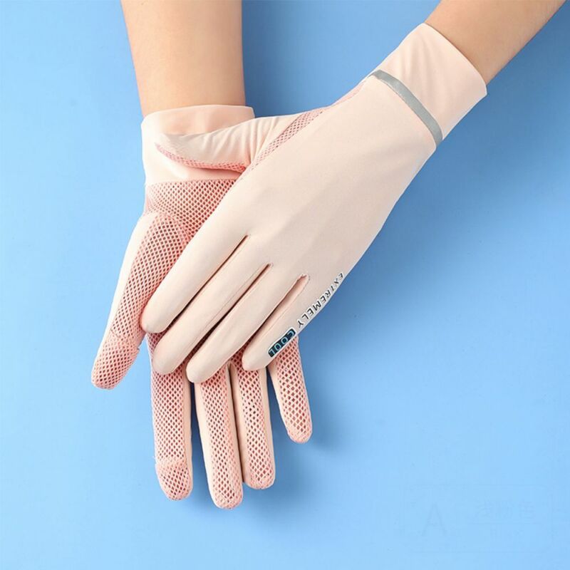 Anti-UV breathable mesh gloves for sun protection driving and outdoor