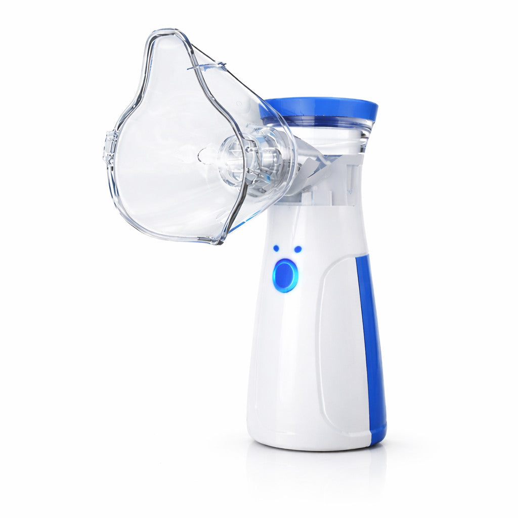 Handheld portable micro-mesh nebulizer respiratory device