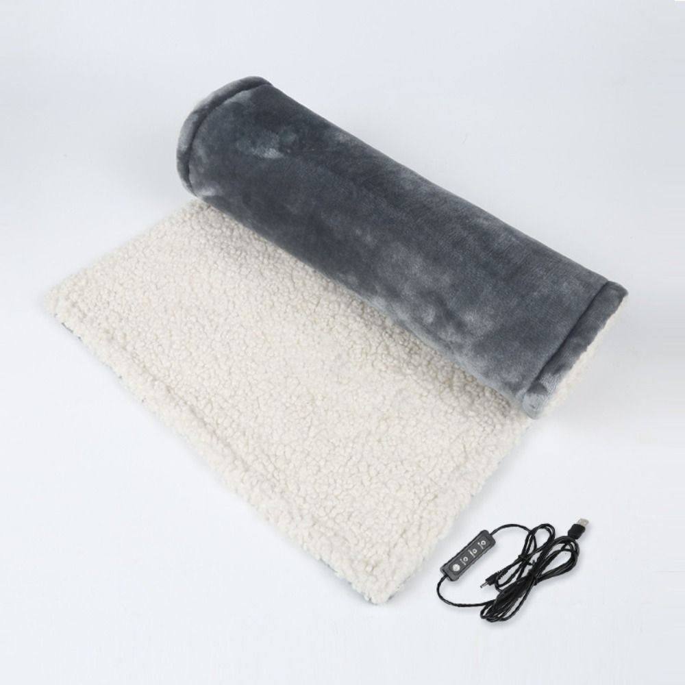 Flannel heated seat cushion for office car and home warmth
