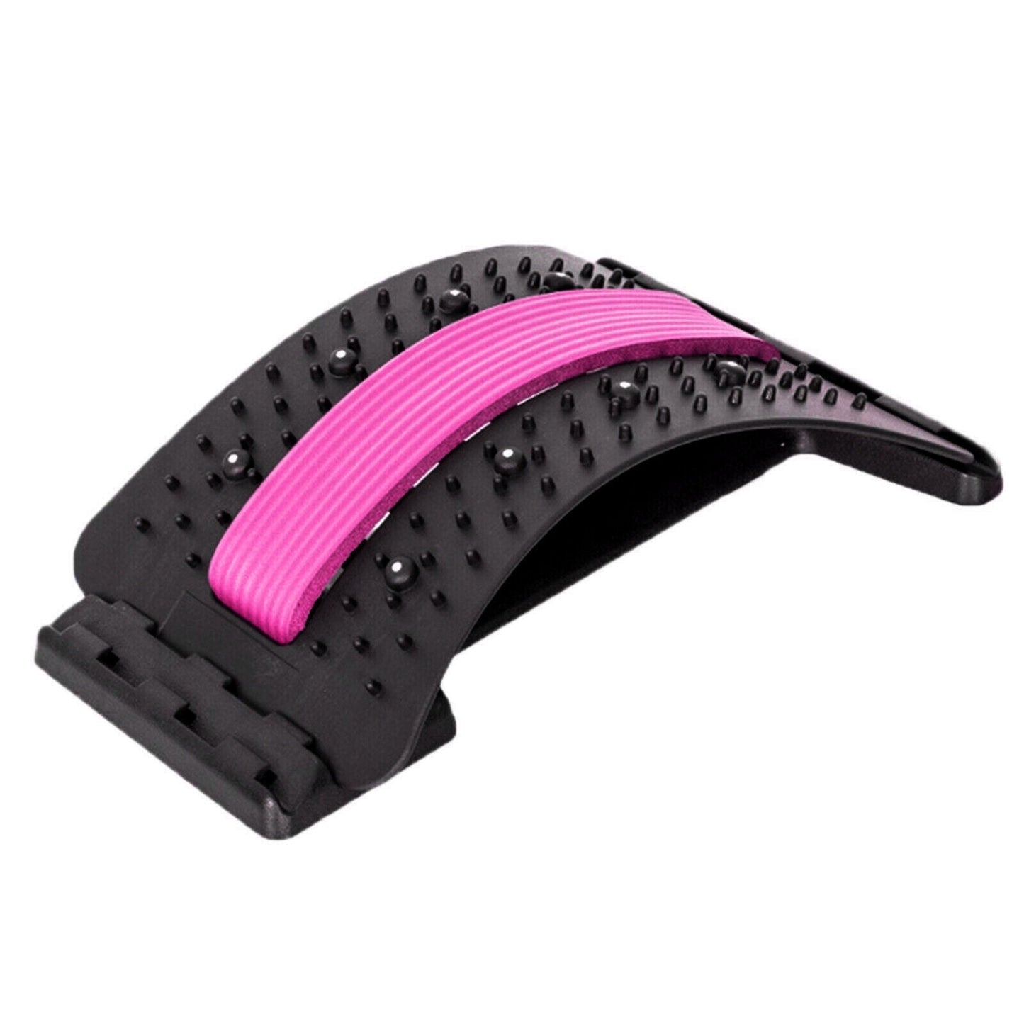 Adjustable lumbar back stretcher arch for lower back decompression