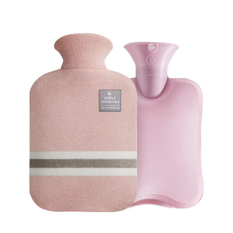 2L hot and cold water bottle with knit cover for cramps and muscle aches