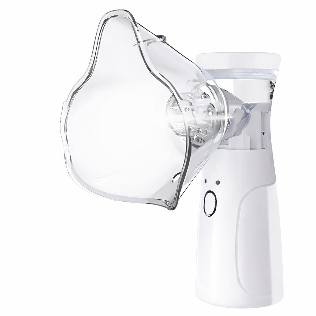 Handheld portable micro-mesh nebulizer respiratory device