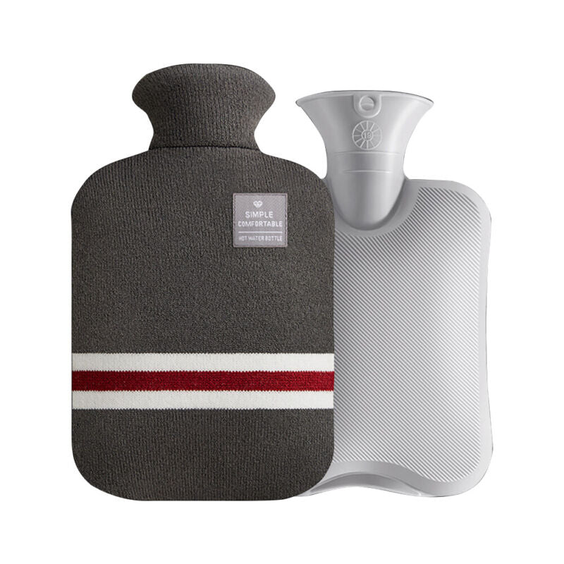 2L hot and cold water bottle with knit cover for cramps and muscle aches