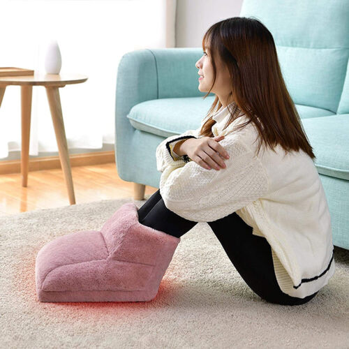 USB electric heated foot warmer thermal bootie for cold feet and circulation
