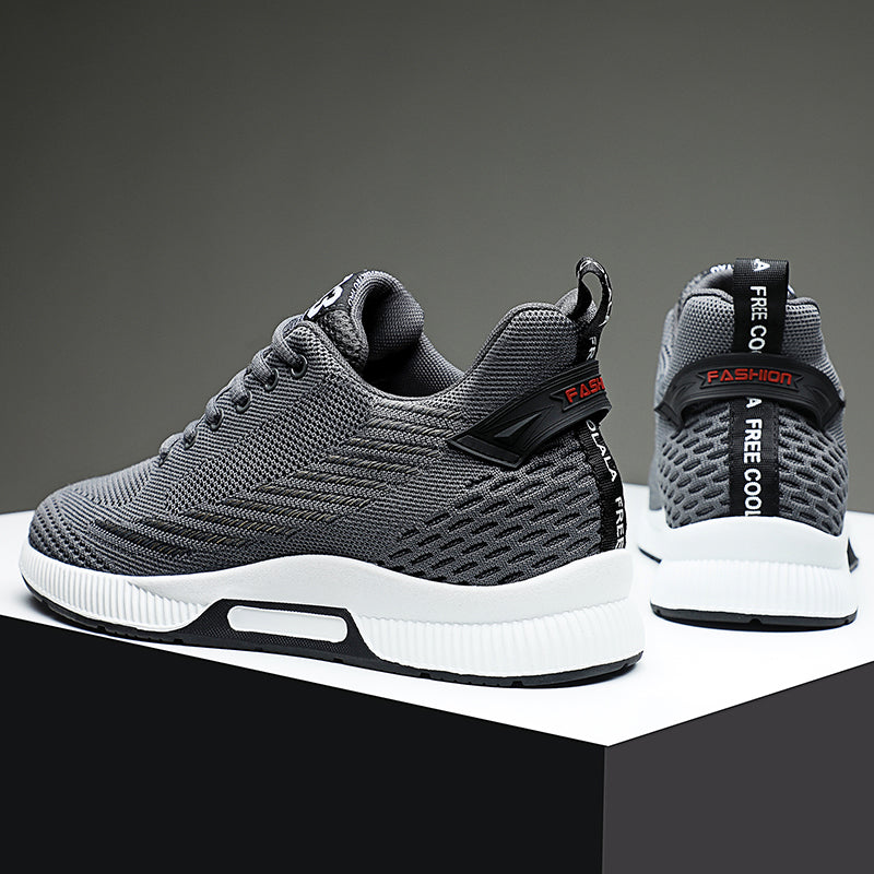 Height-boost comfort sneakers with hidden 6cm lift